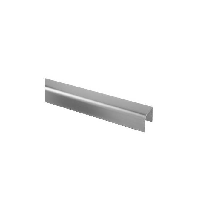 U-profiel 38 x 36 x 2,0 mm inox-316 mat brossé