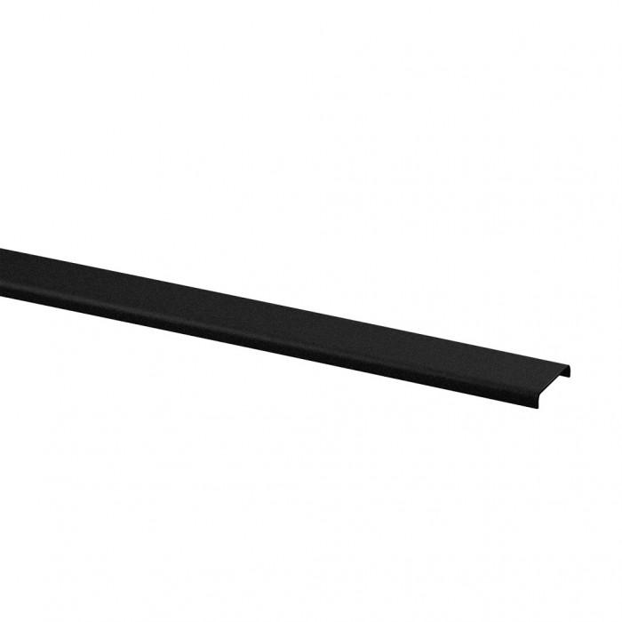 Protection de bord de verre voor glasdikte 16,76 - 17,52 mm aluminium (revêtu noir)