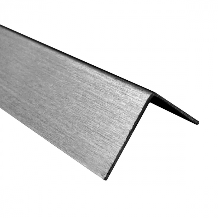 Cornière inox 40 x 40 x 1 mm inox-304 K320 brossé