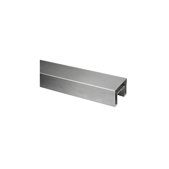 Tube profilé U 60 x 40 x 1,5 mm inox-316 mat brossé