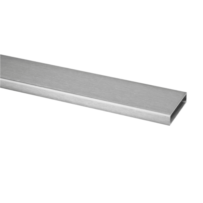 Tube carré/rectangulaire inox 40 x 10 x 1,5 mm inox-304 K320 brossé