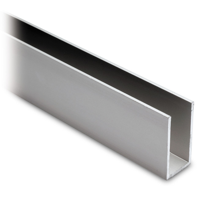 Profilé U aluminium 40 x 20 x 40 mm zilver mat anodisé