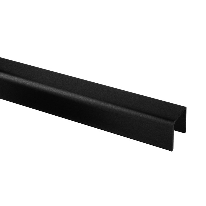 U-profiel 30 x 27 x 3,0 mm inox-316 revêtu noir