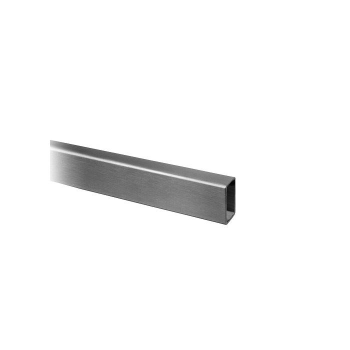 Tube carré/rectangulaire inox 20 x 10 x 1,0 mm inox-316 brossé