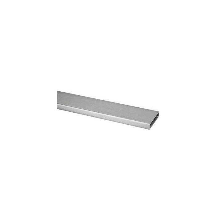 Tube carré/rectangulaire inox 50 x 10 x 1,5 mm inox-304 K320 brossé