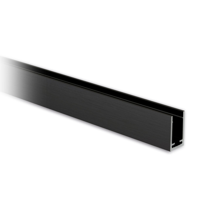 Profilé U aluminium 40 x 25 x 40 mm revêtu noir