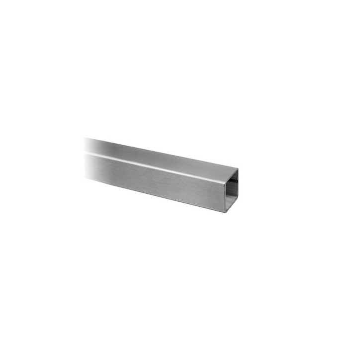 Tube carré/rectangulaire inox 40 x 40 x 2 mm inox-316 K320 brossé