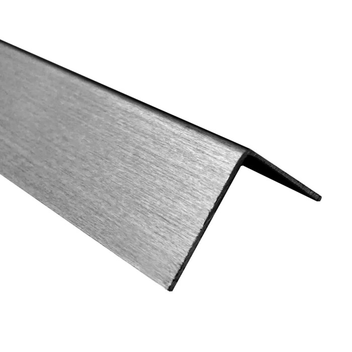 Cornière inox 20 x 10 x 3 mm inox-304 brut