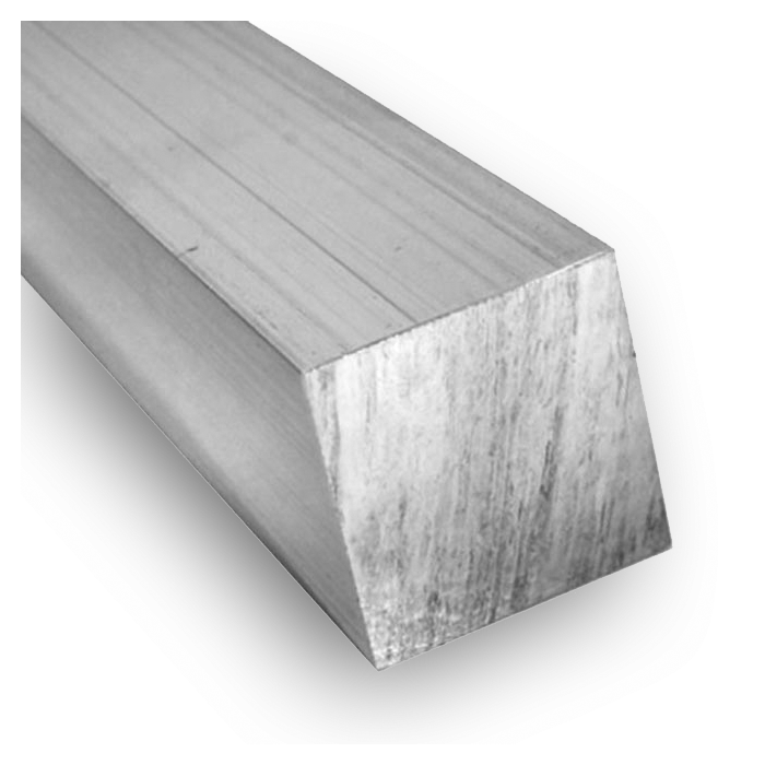 Aluminium staf vierkant 12 x 12 mm AW-6082