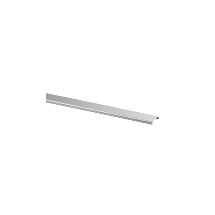 Protection de bord de verre voor glasdikte 16,76 - 17,52 mm inox-316 mat brossé