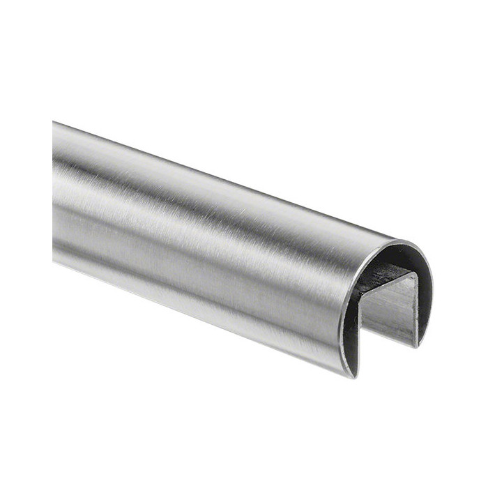RVS Tube profilé U 42,4 x 1,5 mm inox-316L K320 brossé