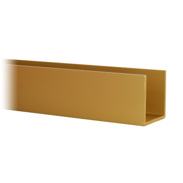 Profilé U aluminium 20 x 20 x 20 mm laiton mat