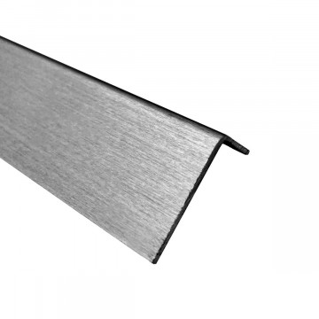 Cornière inox 30 x 10 x 1 mm inox-304 K320 brossé