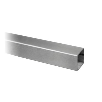 Tube carré/rectangulaire inox 60 x 60 x 2 mm inox-304 K320 brossé