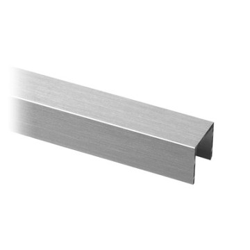 Protection de bord de verre voor glasdikte 21,52 mm aluminium (anodisé)