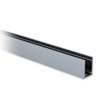 Profilé U aluminium 40 x 30 x 40 mm aspect inox