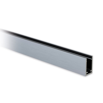 Profilé U aluminium 40 x 25 x 40 mm aspect inox