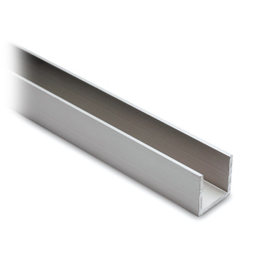 Profilé U aluminium 20 x 20 x 20 mm zilver mat anodisé