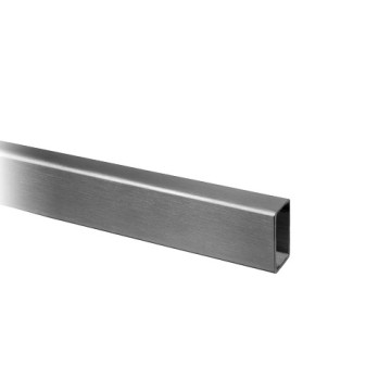Tube carré/rectangulaire inox 20 x 10 x 1,0 mm inox-316 brossé