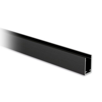Profilé U aluminium 40 x 25 x 40 mm revêtu noir