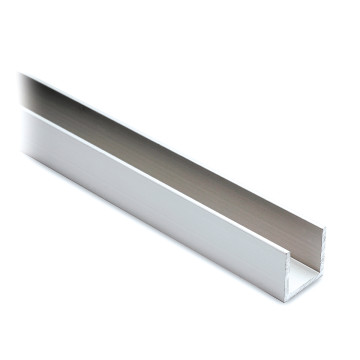 Profilé U aluminium 15 x 15 x 15 mm brut