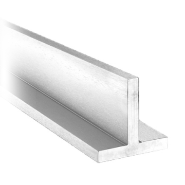 Profilé T inox lasergelast 25 x 25 x 3 mm inox-304 brut